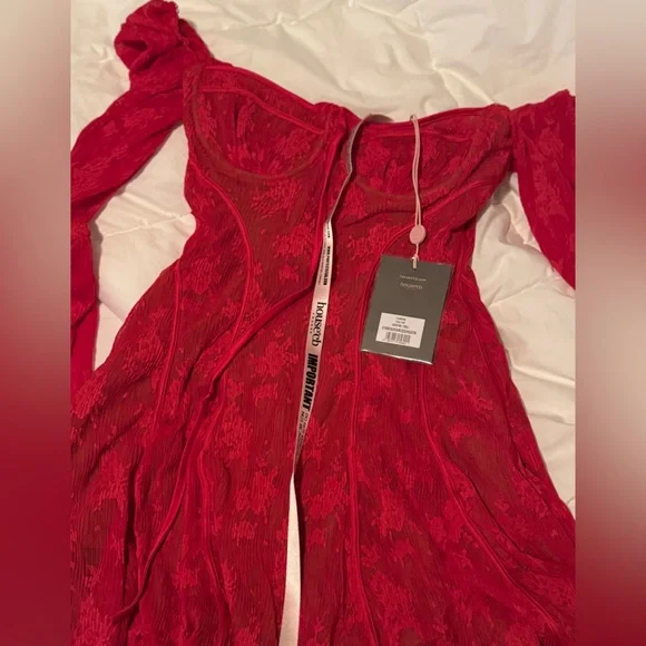 (NEW) House of CB Analissa Scarlet Lace Corset Dress – NWT - Picture 4 of 10